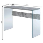 Table Home Furniture for Sitting Room Faux Birch Desk Coffee Side Living Tea