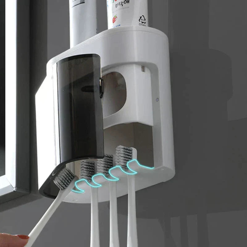 Toothpaste Toothpaste Dispenser Magnetic Toothbrush Holder Home